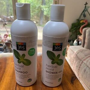 365 Herbal Mint Shower Gel plus Herbal Mint Shampoo